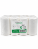 Mini Aft�ringspapir u/hylse hvid 120 meter x 12rl 1 lags