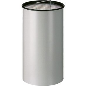 Askebger, V-Part, gr, pulverlakeret stl, 50 l, Inderspand i metal