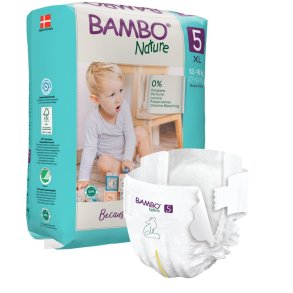 Bambo Nature, Eco Bleer STR 5 12-18 kg 132 stk 