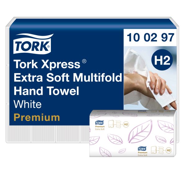 Tork Premium Extra soft, 4-fold H2 Xpress, 2100 stk 100297