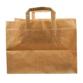 B�repose papir med hank brun 21L 175 stk/krt