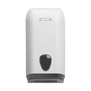 Dispenser toiletpapir Katrin l�se ark Plast Hvid