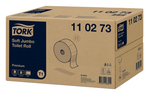 Tork Soft Jumbo T1  Toiletpapir Premium, 2 lags, 6rl/krt