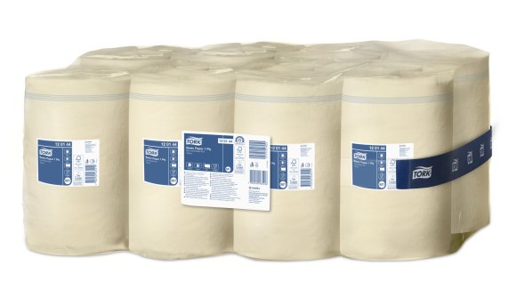 Tork Aft�rringspapir Basic, Centerfeed, gul, 1 lags, M1 11 stk