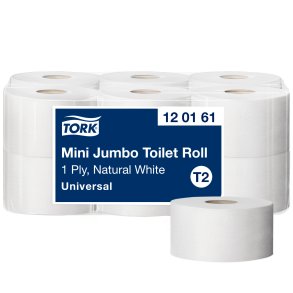 Tork toiletpapir Jumbo Mini T2 Universal, 1-lags, 240 meter, 12 stk
