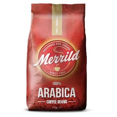 Kaffe Merrild Arabica 1kg hele b�nner