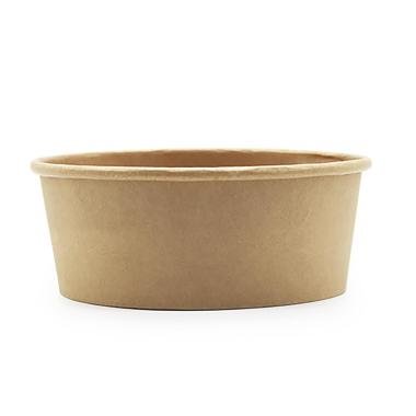 Salatbakke rund 1200 ml � 170 mm H70 mm brun 300stk/krt
