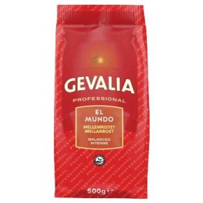 Kaffe Gevalia El Mundo Mellemristet 500g 10 poser/kolli