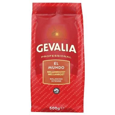 Kaffe Gevalia El Mundo Mellemristet 500g 10 poser/kolli