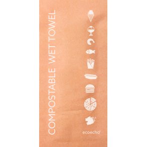 V�dservietter 60 x 130 mm eco Brown 500 STK