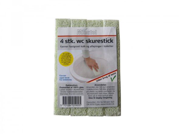 Pumie Sticks (Skurestick) u/ h�ndtag Gr�n 4stk/pak
