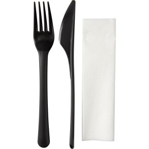 Flergangsbestiks�t, 18,2cm, m kniv, gaffel og serv. 250 stk