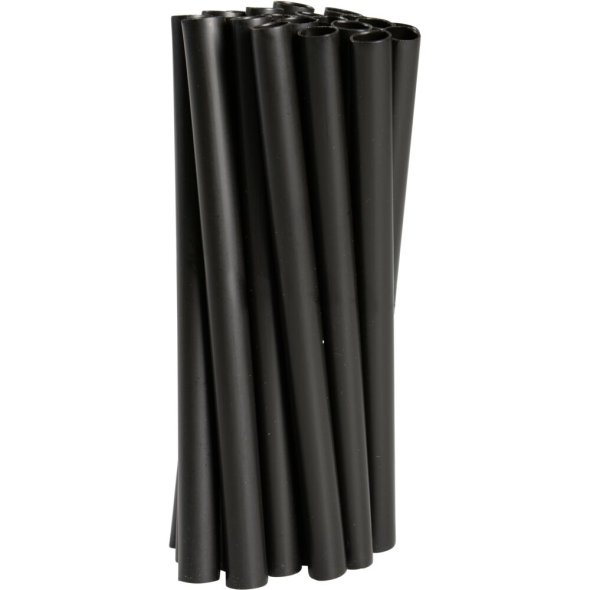 Flergangssuger�r Gastro, 12cm, �8mm, sort, PP, 2500stk 