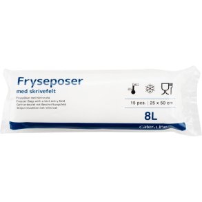 Frysepose rul-let, 25x50 cm, 8 ltr 15 ps pr. rulle