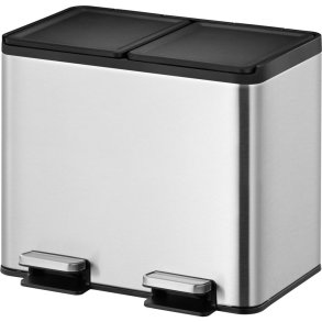Pedalhink, EKO Essential, matt st�l, rostfritt, 2-fack 30 l