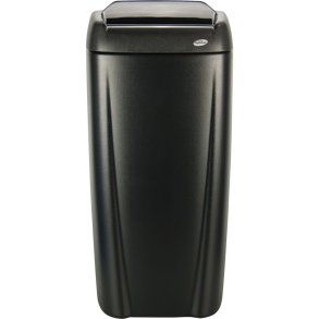 Affaldsspand, Hagleitner, sort, plast, 1-rums, 45 l, forberedt til vgmontering