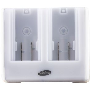 Powerstation, Hagleitner, 4,4x14,7x12,6cm, hvid, plast, oplader op til 2 batterier, uden kabel