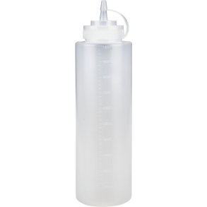 Dressingflaske, 1000 ml, klar, PE/PP, med