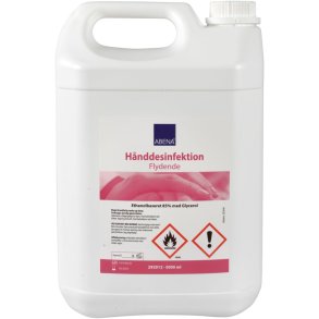 H�nddesinfektion, Flydende, AB, 5 liter 85% ethanol, 