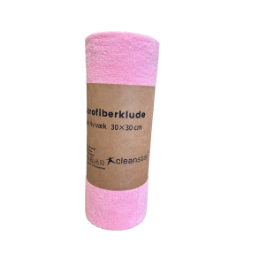 Mikrofiberklud 30x30 cm, pink riv v�k 50 stk