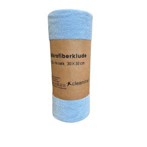 Mikrofiberklud 30x30 cm, bl� riv v�k 50 stk