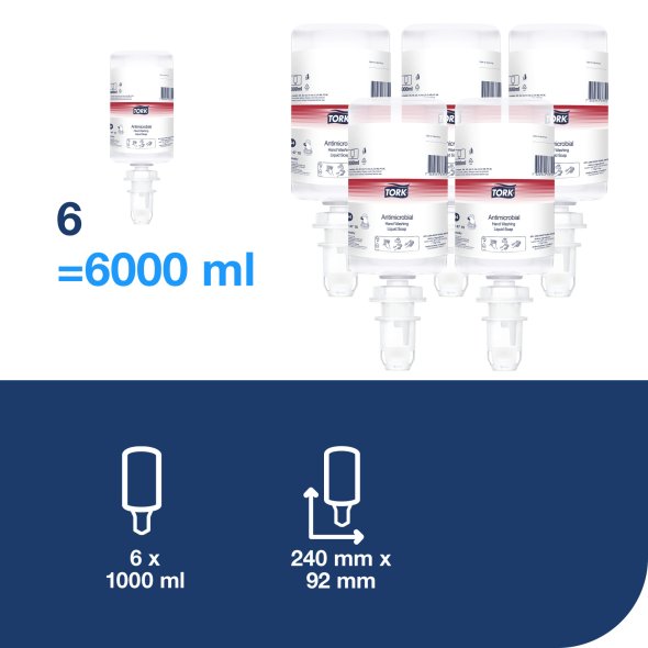 Tork Antimikrobiel Flydende S�be S4 #424710