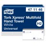 Tork h�ndkl�deark Z Fold 471146 3800 ark, 2 lags hvid.