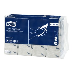 Tork h�ndkl�deark Z Fold 471146 3800 ark, 2 lags hvid.