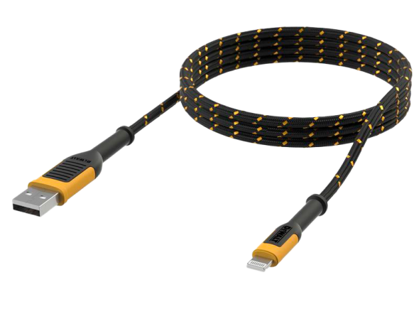 DeWalt Kabel USB-A/Lightning 1,8m Kevlar forst�rket