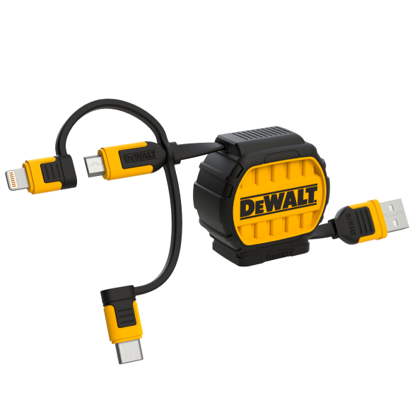 DeWalt Kabel 3-i-1 til USB-C, Lightning/Micro USB