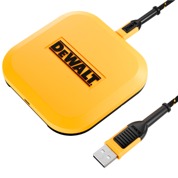 DEWALT Tr�dl�s opladningsplade USB-C Kevlar forst�rket kabel