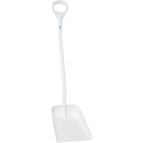 skovl lang skaft stort blad hvid 380 x 340 mm