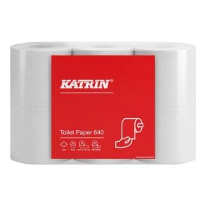 Toiletpapir, Katrin Basic 1-lags, 80m x 9,7cm �11,8cm 42rl