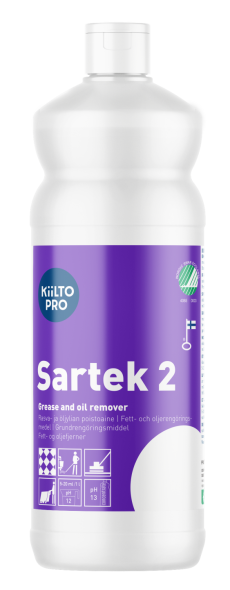 Kiilto Sartek 2, 1 L Grundreiniger mit Nordic Swan Ecolabel