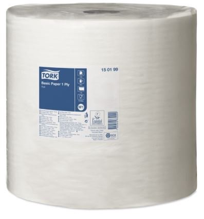 Tork Basic Papper 1-lag Hvid 32cm W1  #150199