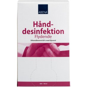 Hnddesinfektion, 700 ml, Bag-in-box refill til hndfri dispenser