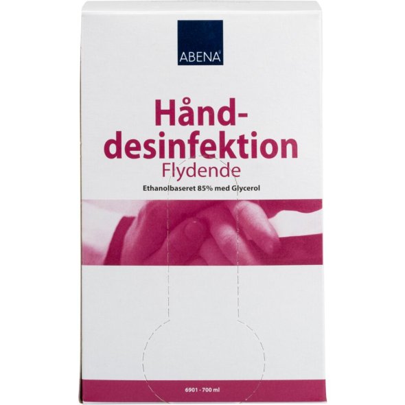 Hnddesinfektion, 700 ml, Bag-in-box refill til hndfri dispenser
