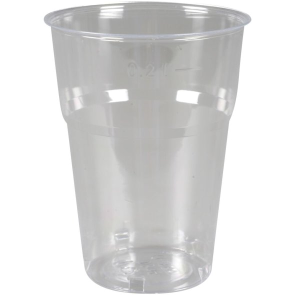 Drikkeglas 9,5cm, �7,2cm 20 cl 25 cl klar PS enkeltin 500stk