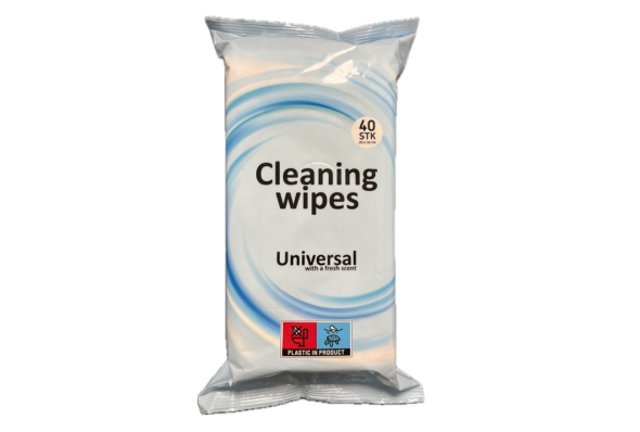 rengringsklude/cleaning wipes til engangsbrug 40stk/pak
