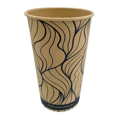 Kaffeb�ger Bambus �90x135mm 40cl 16oz Single 1000 stk/pak