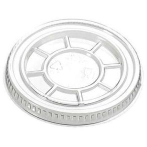 Plastlg Verive 95 mm Flad uden Kryds RPET Klar 800stk