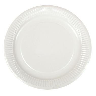 Paptallerken Verive �23xH1cm Clay-coated Hvid 20 pk x 50 stk