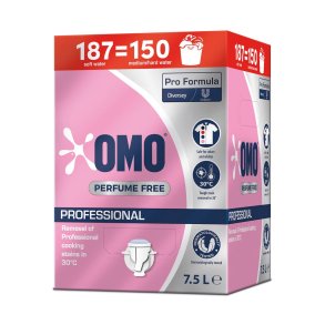 Tjvask Omo Professional Perfume Free 7.5L - Parfumefri, effektiv vaskemiddel