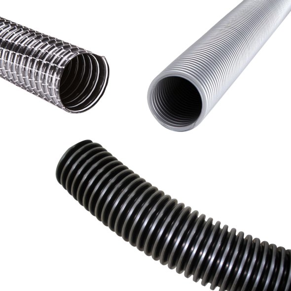 38mm superflex slange med metaltr�d...pr. mtr.