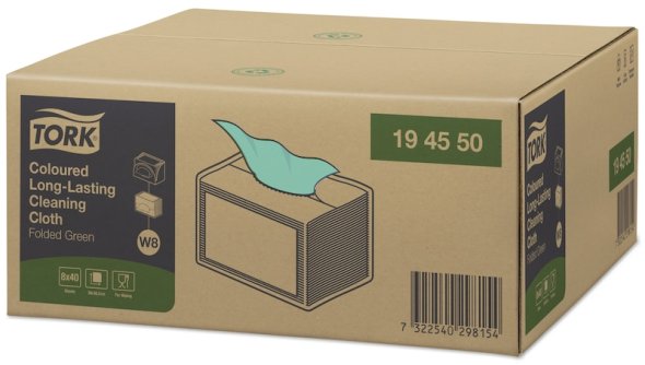 Tork W8 Allround Tuch 1-lagig Gr�n 40 Stk./Pack
