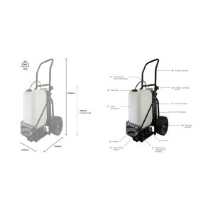 Streamflo� 25-ltr Trolley with 6x18 DI filter, digital contr