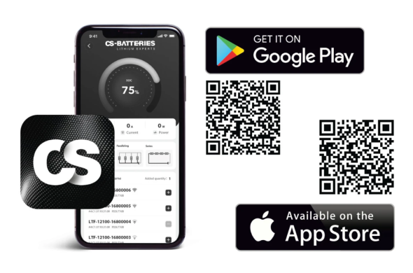 Lithium 12V 20Ah (256Wh) CS-Batteries