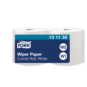 Tork Aft�rringspapir Standard, Hvid 1 lags W1/W2 #131135