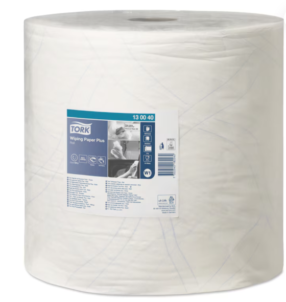 Tork Aft�rringspapir Plus Hvid W1 2 lags #130040