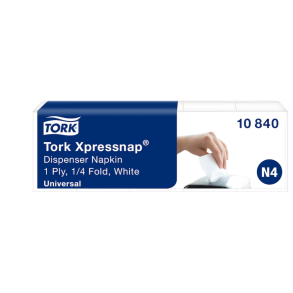 Dispenserserviet Tork Xpressnap N4 Universal 1-lags 9000stk/kolli